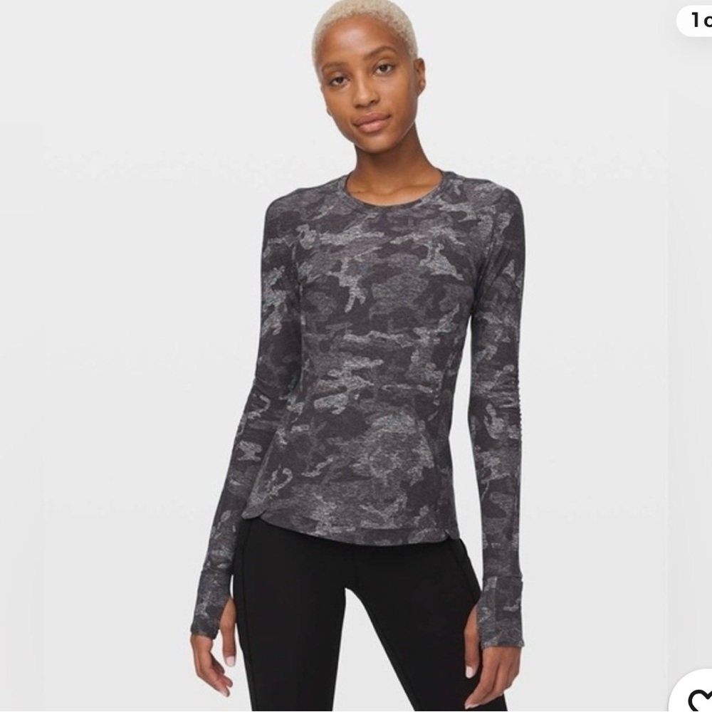 lululemon athletica Runderful Long Sleeve Incognito Camo Black
